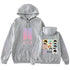 Bangtan Boys Cartoon Hoodie Gradient Love Yourself Logo Hoodies